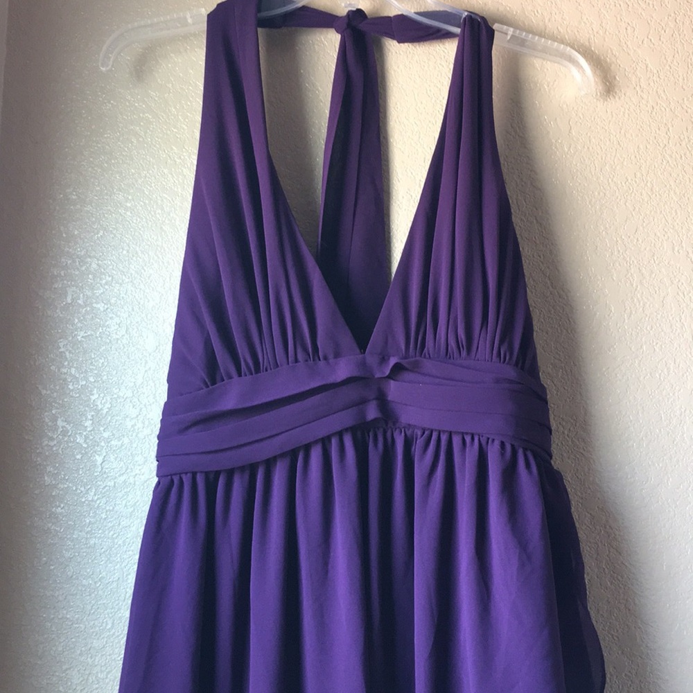 Lulu’s Purple Halter Formal Dress